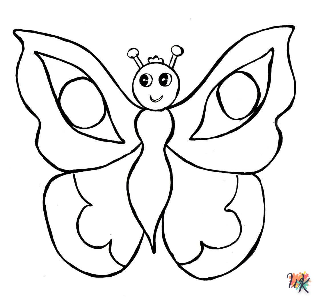 coloriage Papillon  pour enfants a imprimer gratuit