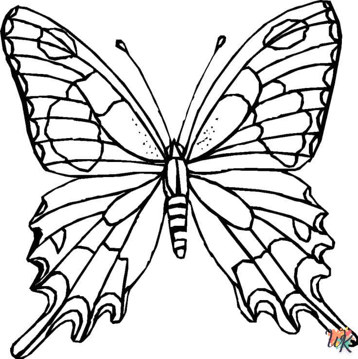 coloriage Papillon  pour enfants à télécharger