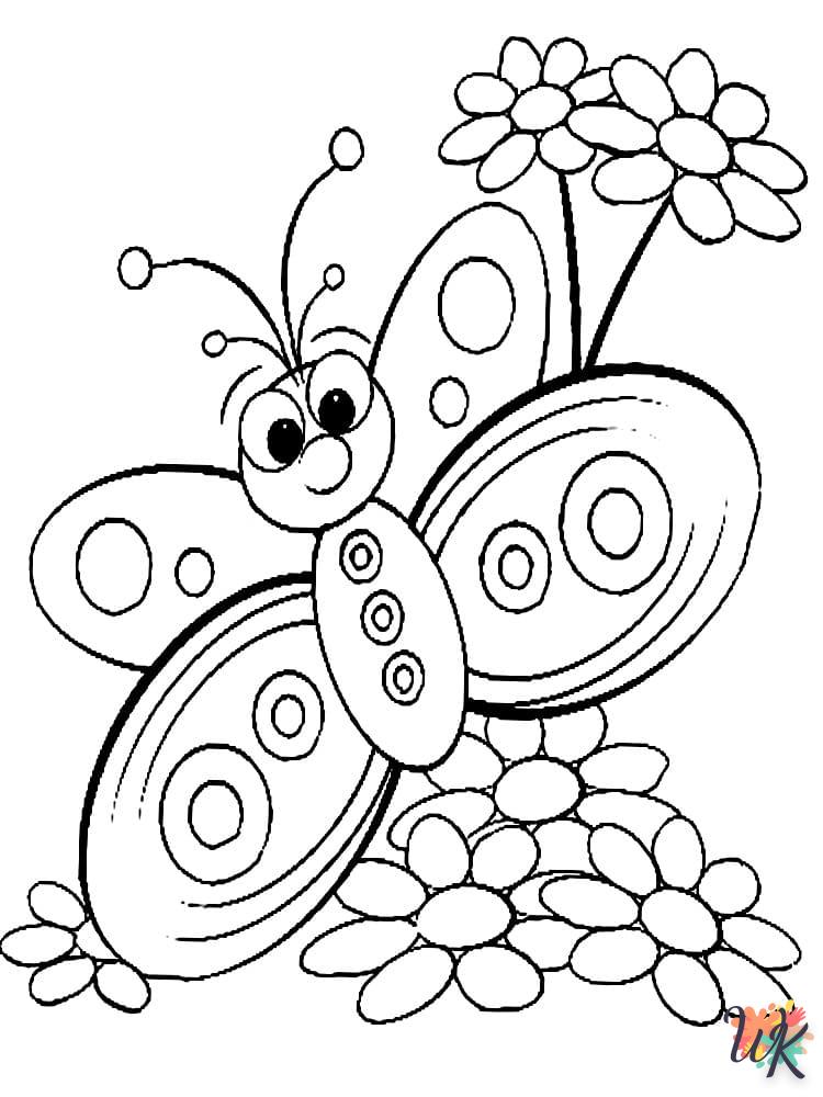 coloriage Papillon  à imprimer pour enfant de 9 ans