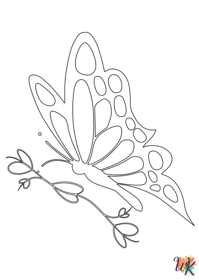 image de coloriage Papillon  pour enfant