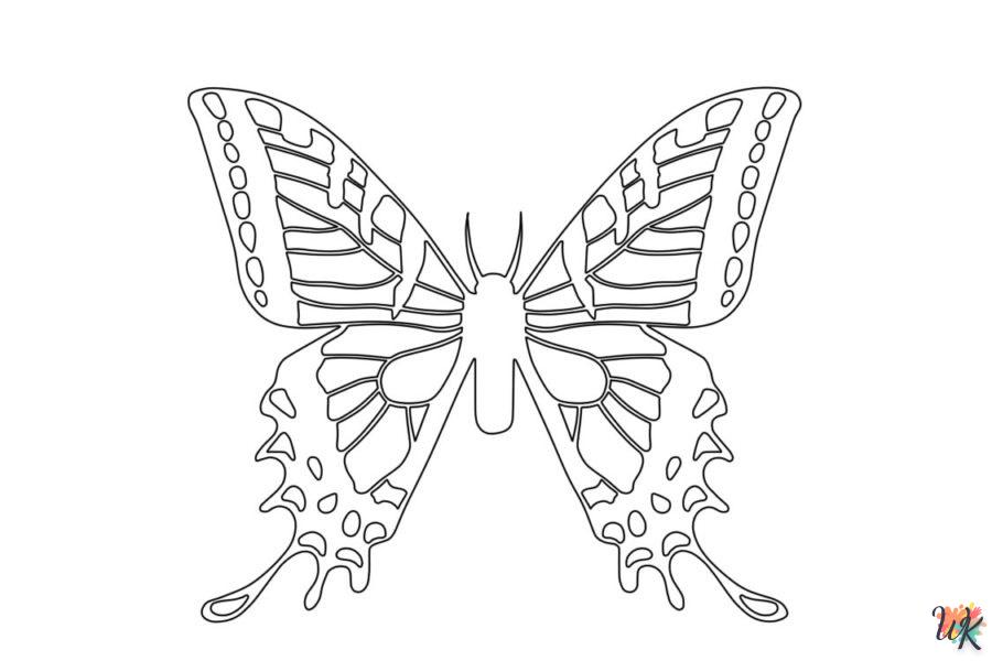 coloriage Papillon  pour enfants