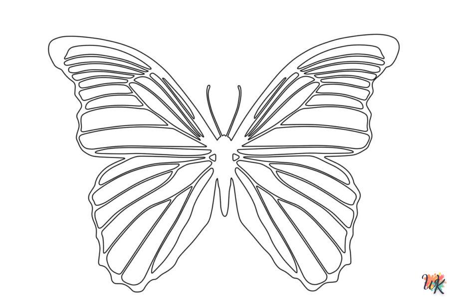 coloriage Papillon  pour enfant de 8 ans