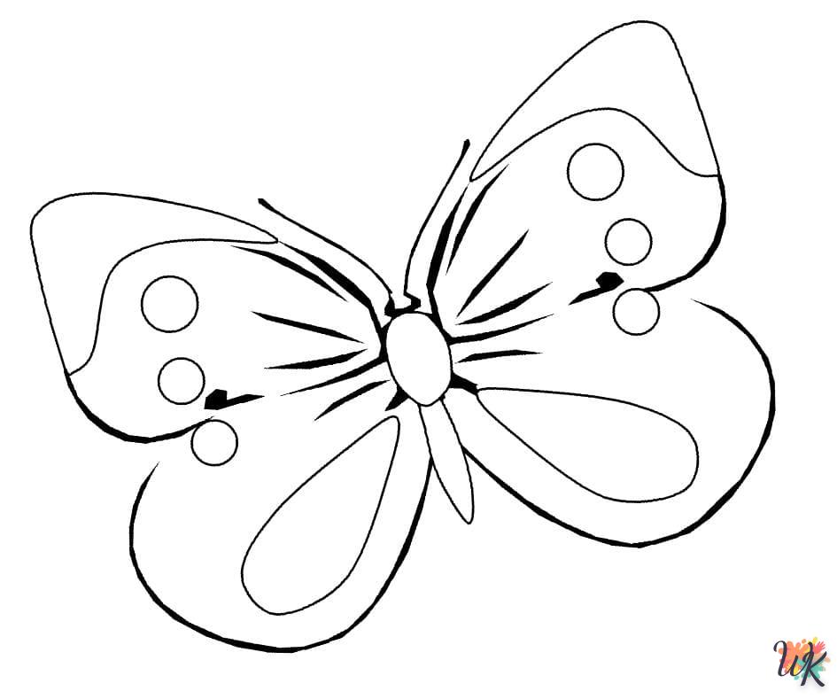 coloriage Papillon  pour primaire