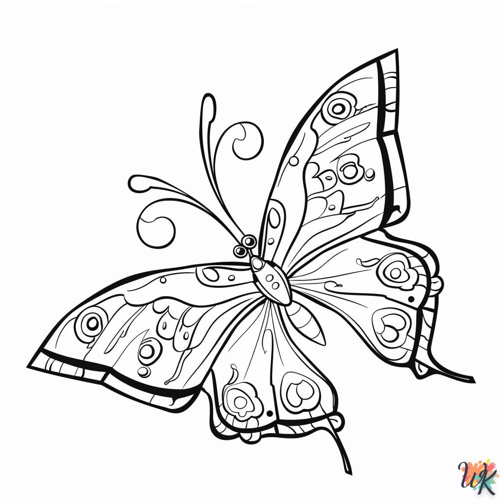 coloriage Papillon  pour enfants à imprimer