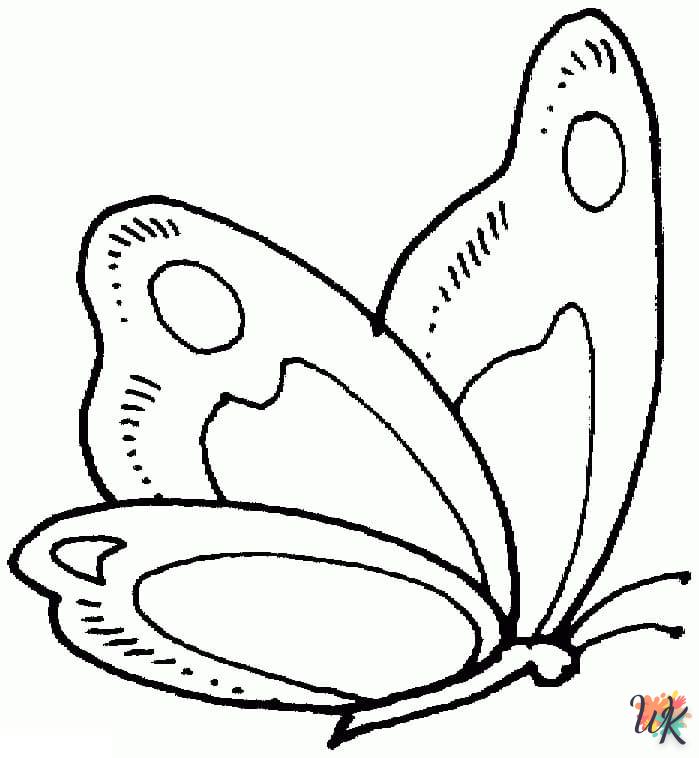 coloriage Papillon  pour enfant de 6 ans