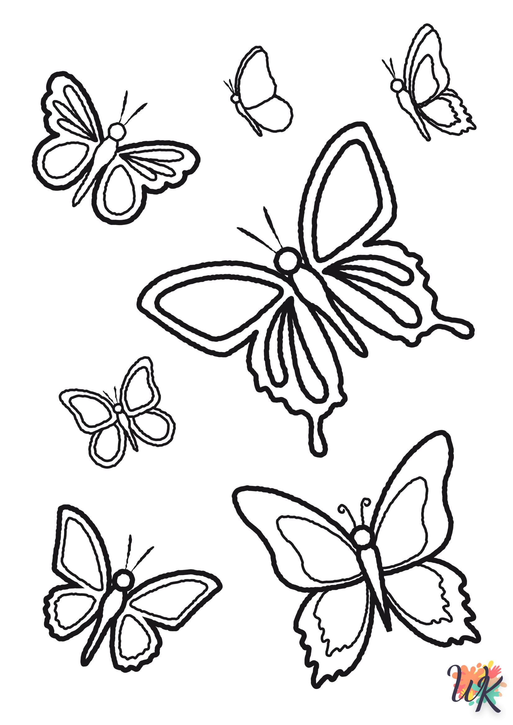 coloriage Papillon  pour enfant