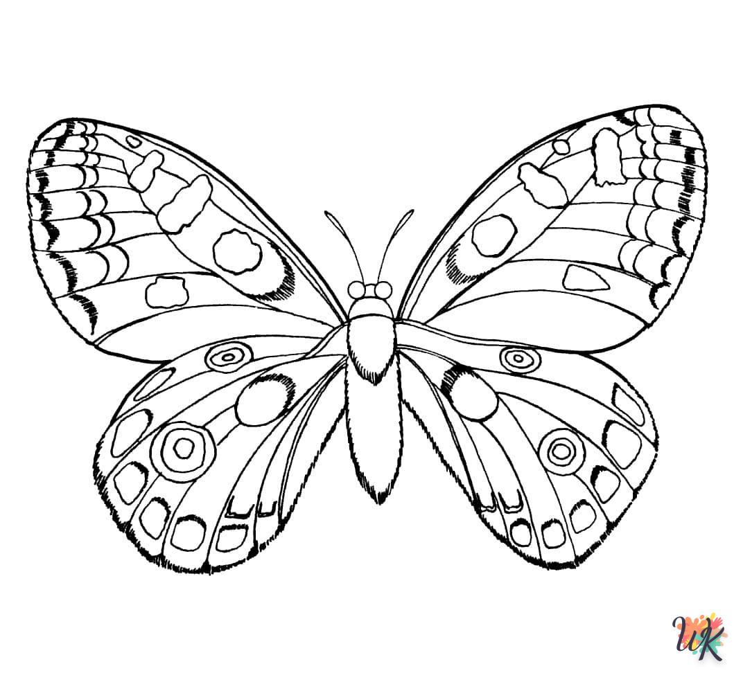 coloriage Papillon  pour enfant a imprimer