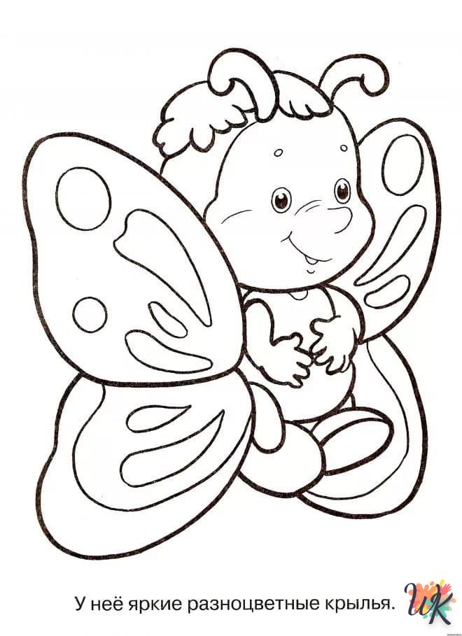 coloriage Papillon  à imprimer pour enfant de 10 ans