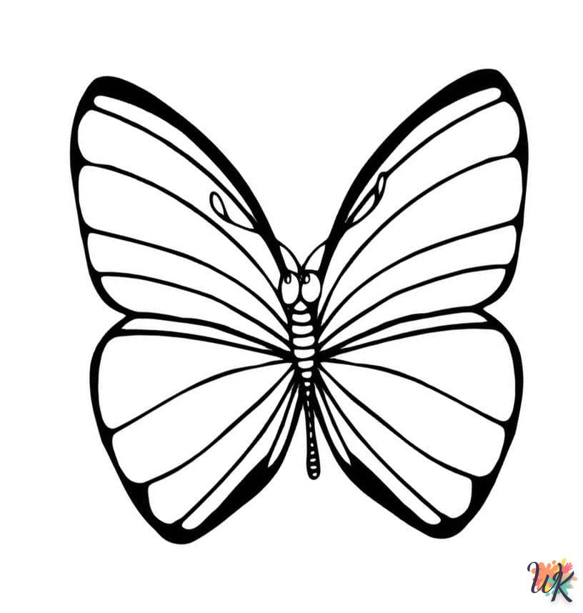 coloriage Papillon  pour enfant de 4 ans