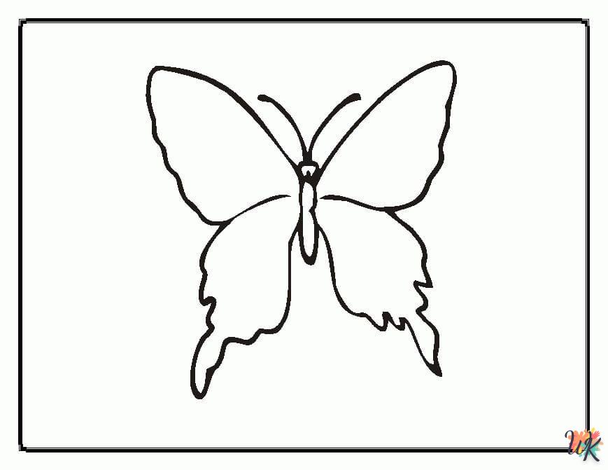 coloriage Papillon  animaux enfant a imprimer