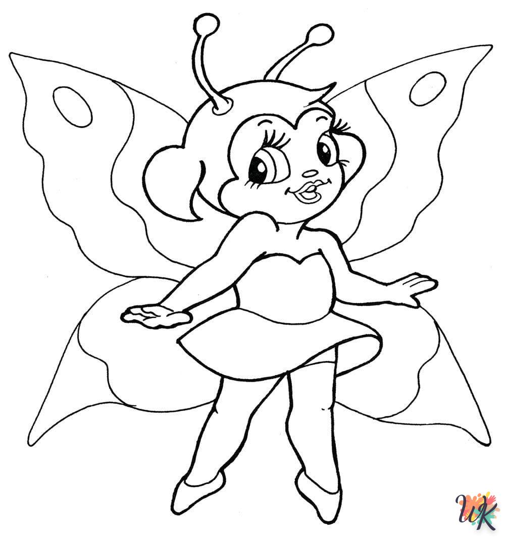 coloriage Papillon  enfant à imprimer gratuit