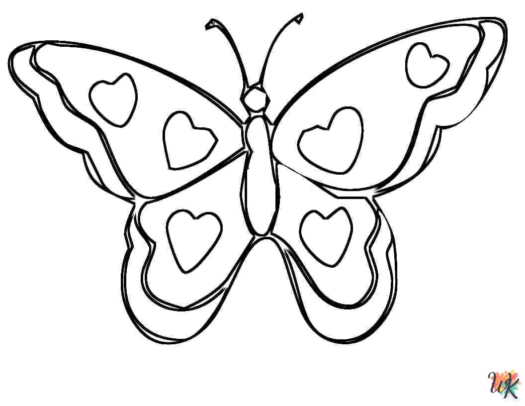 coloriage Papillon  pour enfant de à imprimer