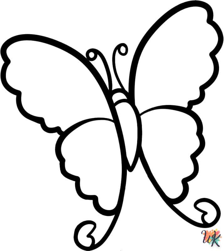 coloriage Papillon  a imprimer enfant 5 ans