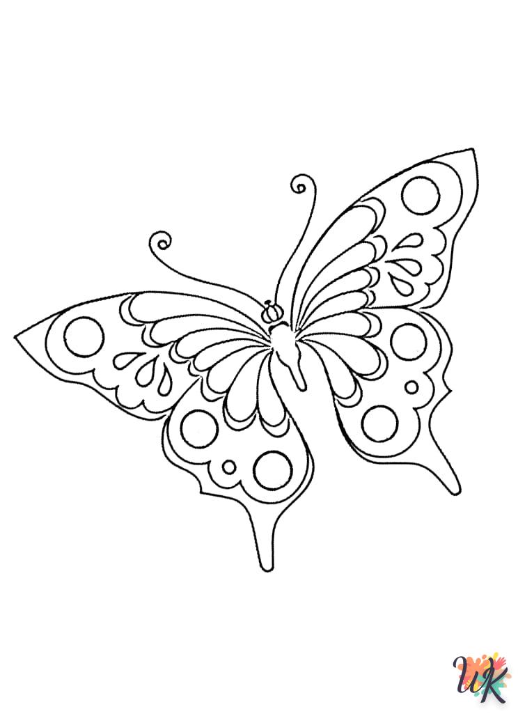 coloriage Papillon  pour enfant de 6 ans