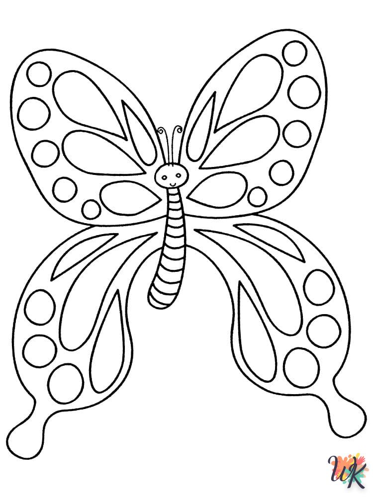 coloriage Papillon  gratuit à imprimer