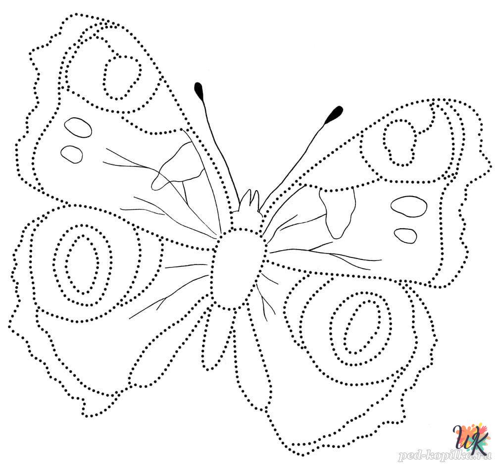 coloriage Papillon  à imprimer pour enfant de 6 ans