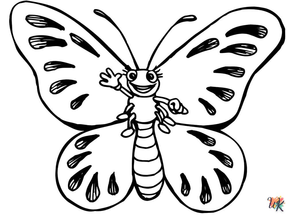 coloriage Papillon  pour enfant de à imprimer