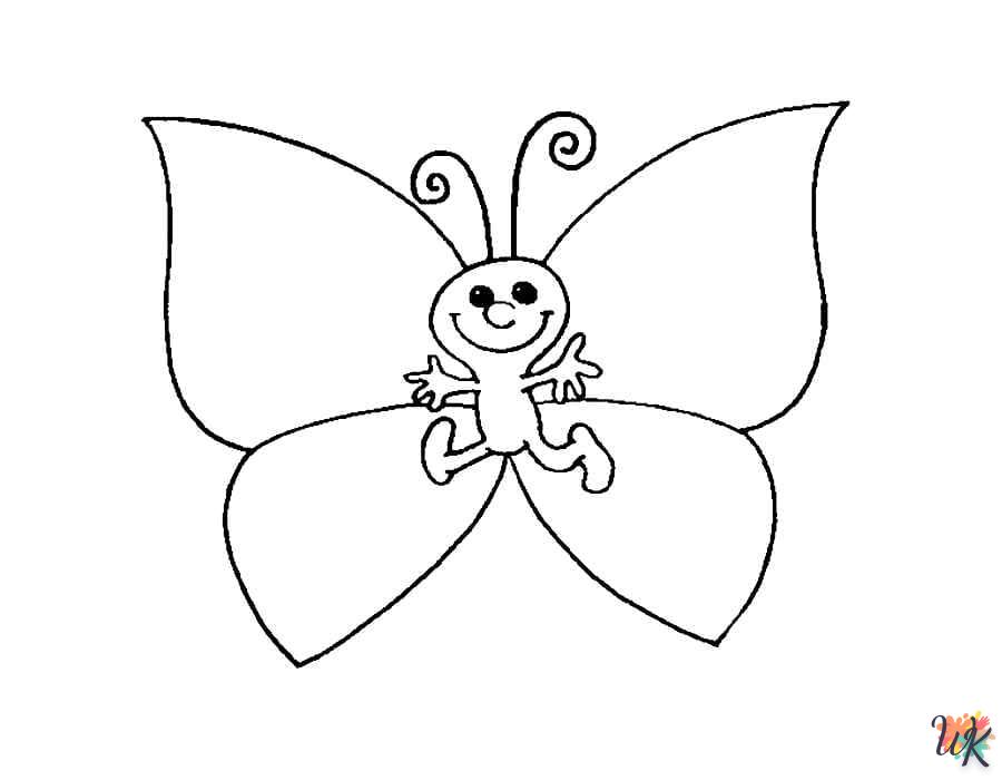 coloriage Papillon  à imprimer pour enfant de 10 ans