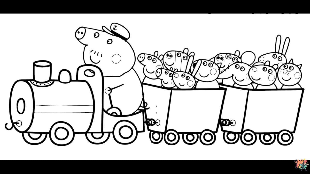 coloriage Peppa Pig  en ligne pour bebe de 2 ans