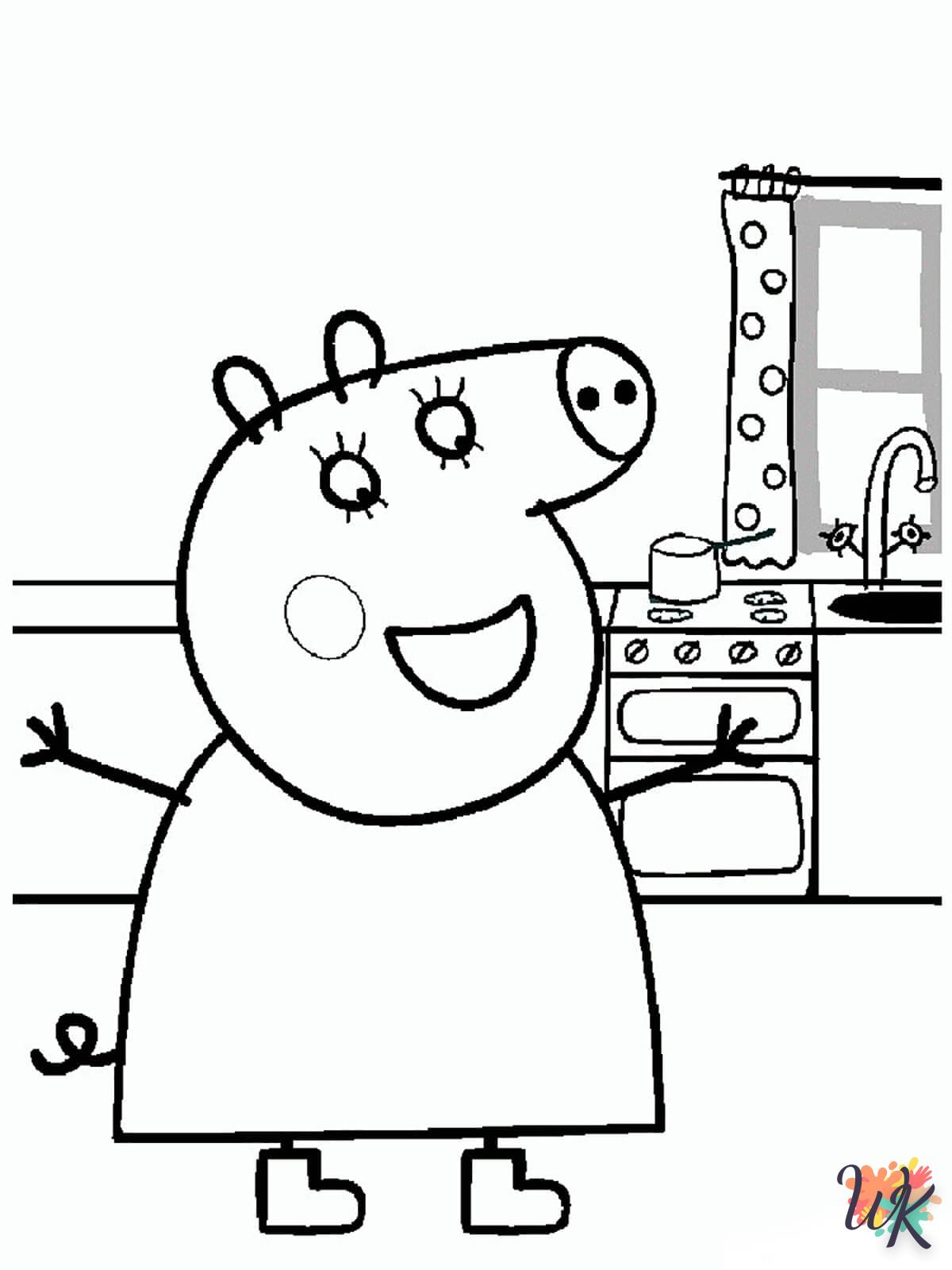 coloriage Peppa Pig  à imprimer gratuit