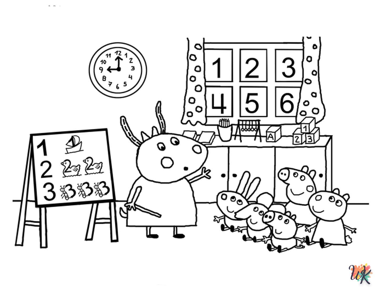 coloriage Peppa Pig  en ligne maternelle