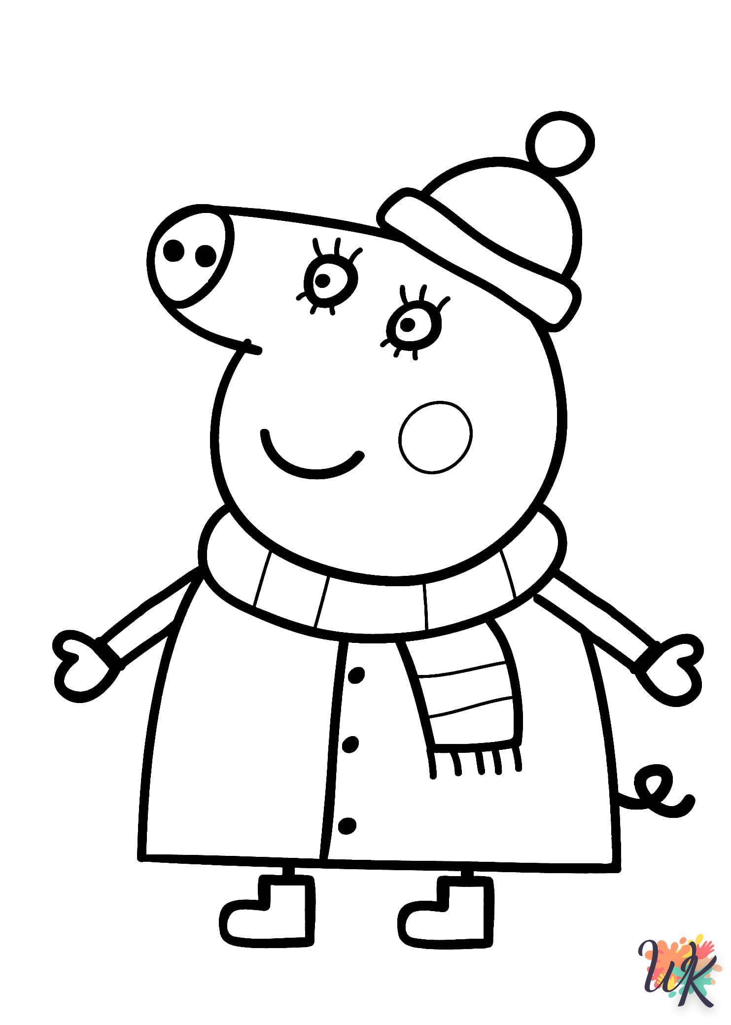 coloriage Peppa Pig  educatif pour enfant