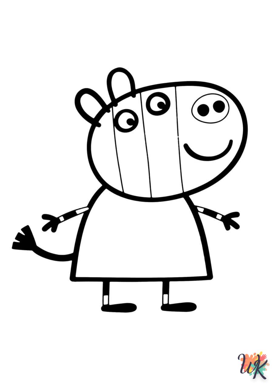 coloriage Peppa Pig  enfant 3 ans a imprimer