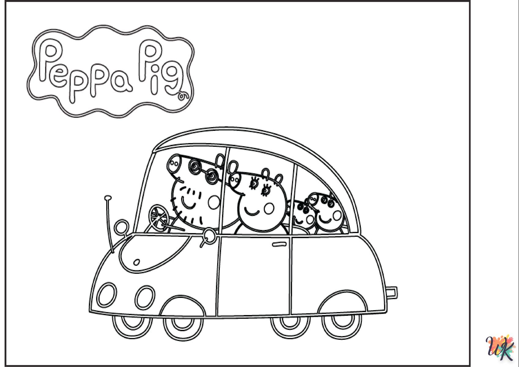 coloriage Peppa Pig  pour bebe a imprimer