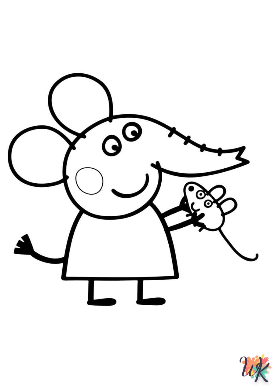 coloriage Peppa Pig  à imprimer pdf gratuit