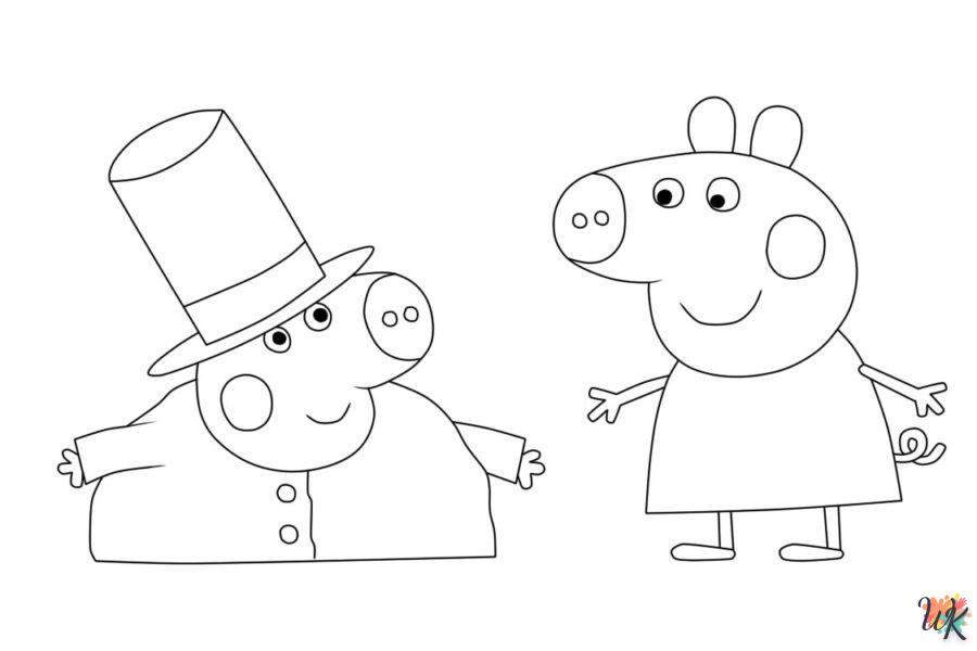 alphabet coloriage Peppa Pig  en ligne