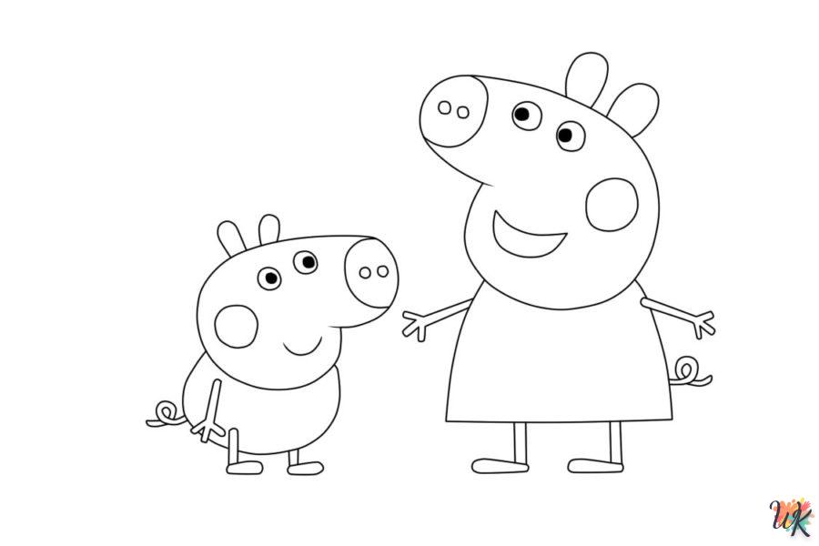 coloriage Peppa Pig  à imprimer pour enfants