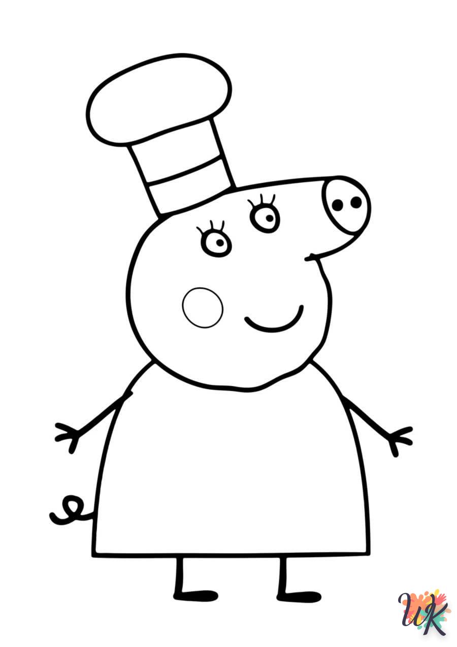 coloriage Peppa Pig  enfant à imprimer gratuit