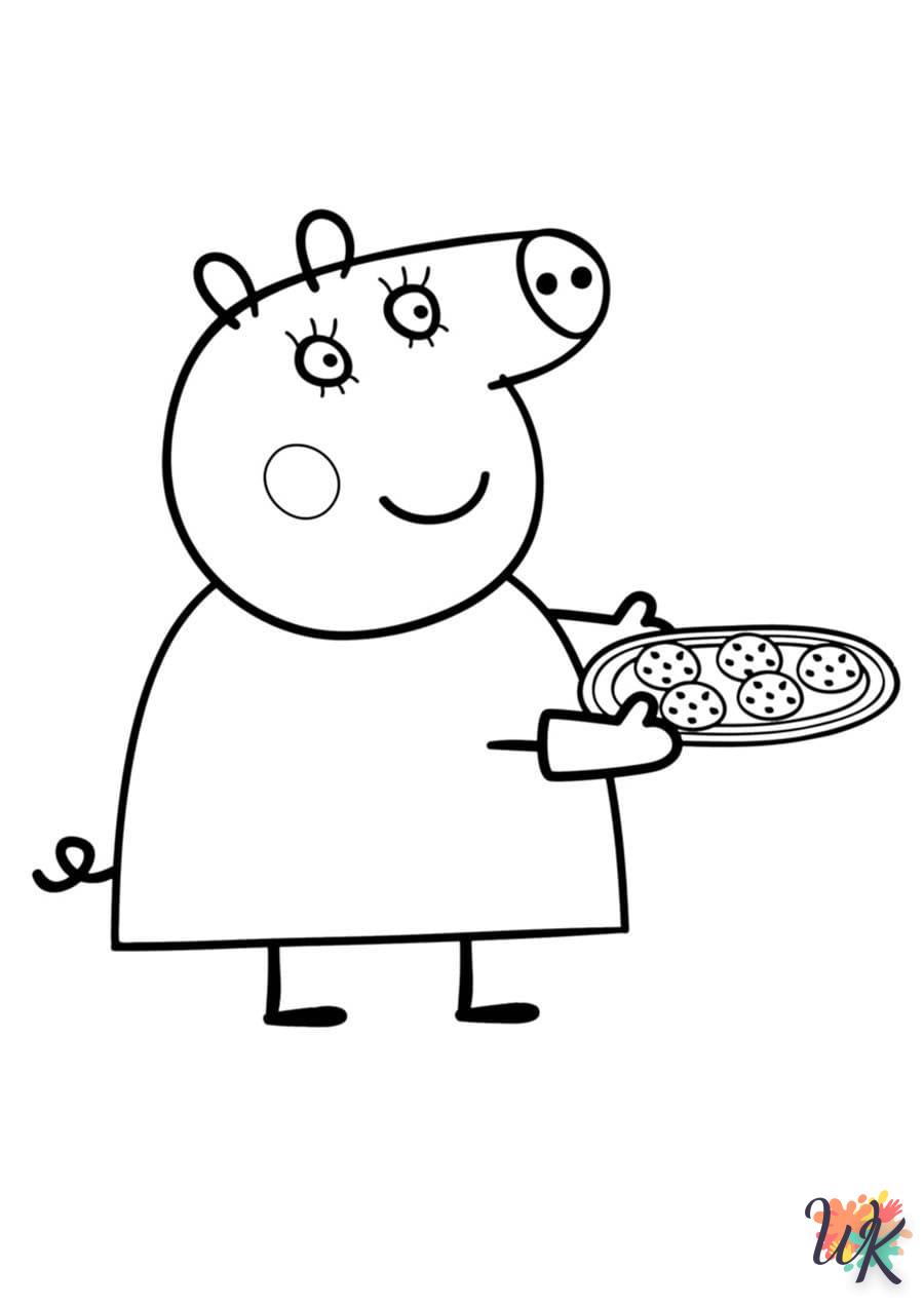 coloriage Peppa Pig  educatif pour enfant