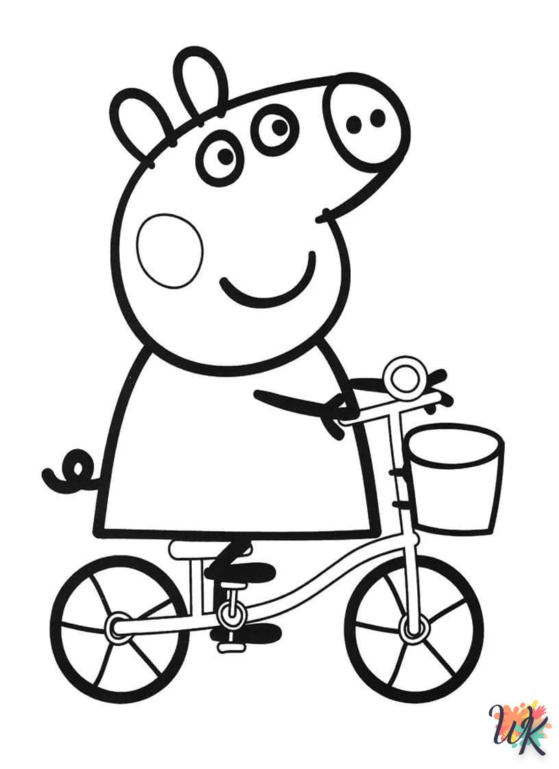 coloriage Peppa Pig  7 ans en ligne gratuit à imprimer