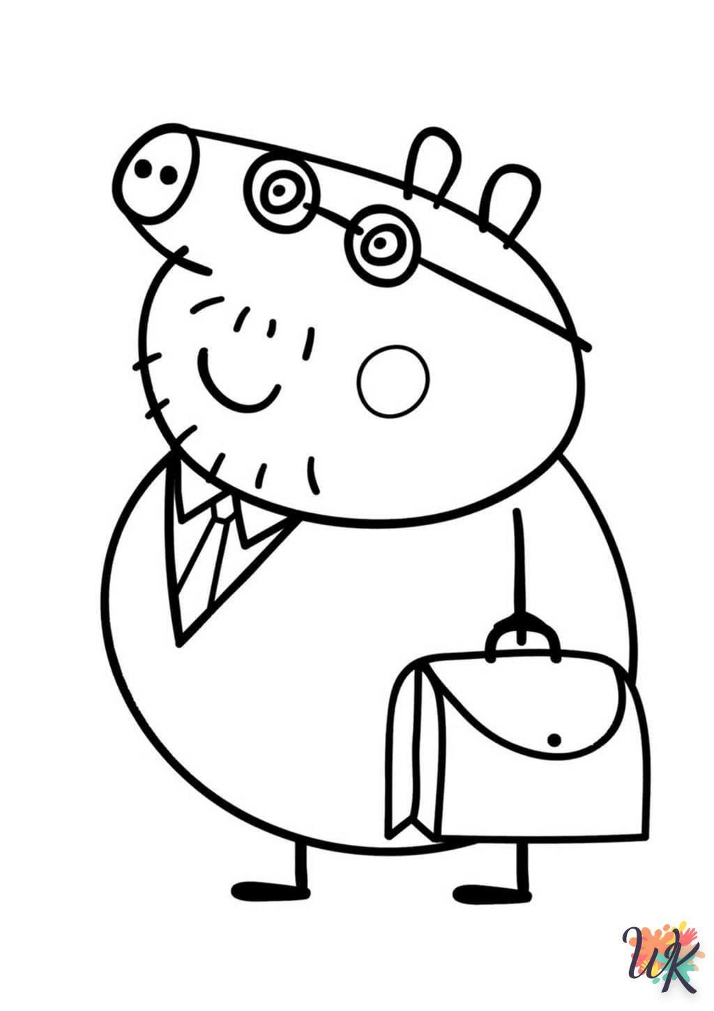 coloriage Peppa Pig  en ligne à imprimer