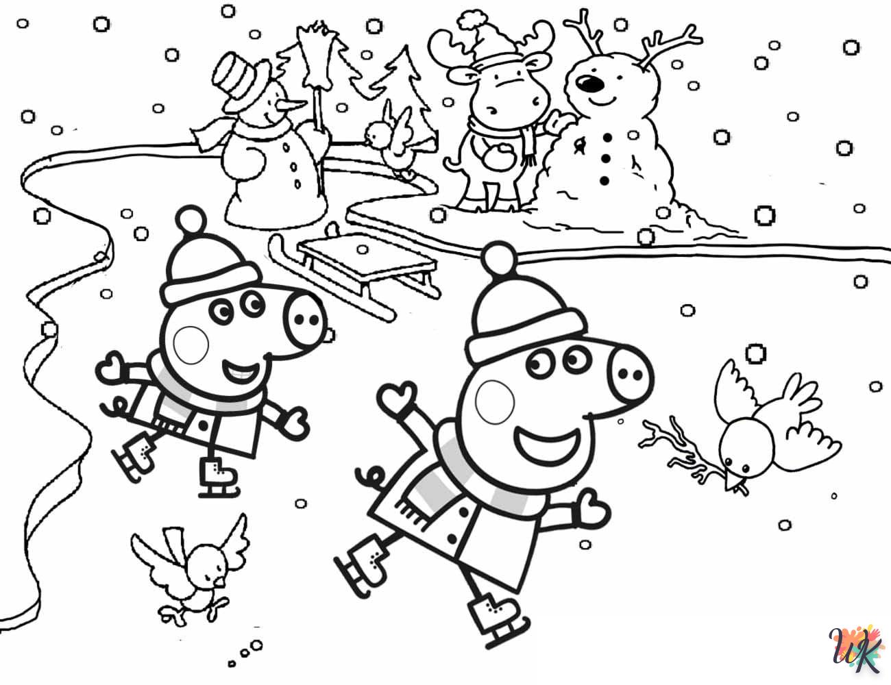 coloriage Peppa Pig  a imprimer enfant 6 ans