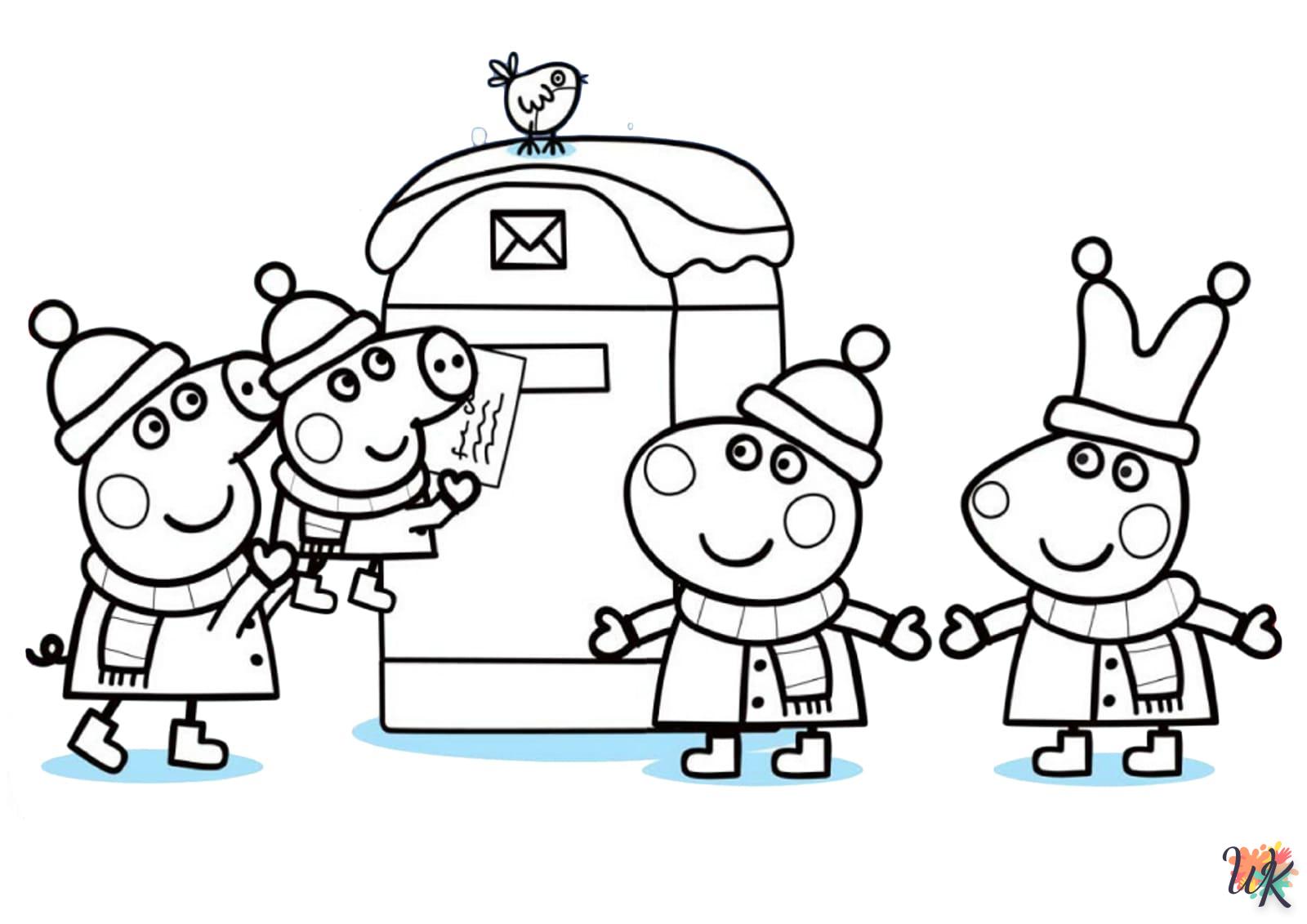 image de coloriage Peppa Pig  pour enfant