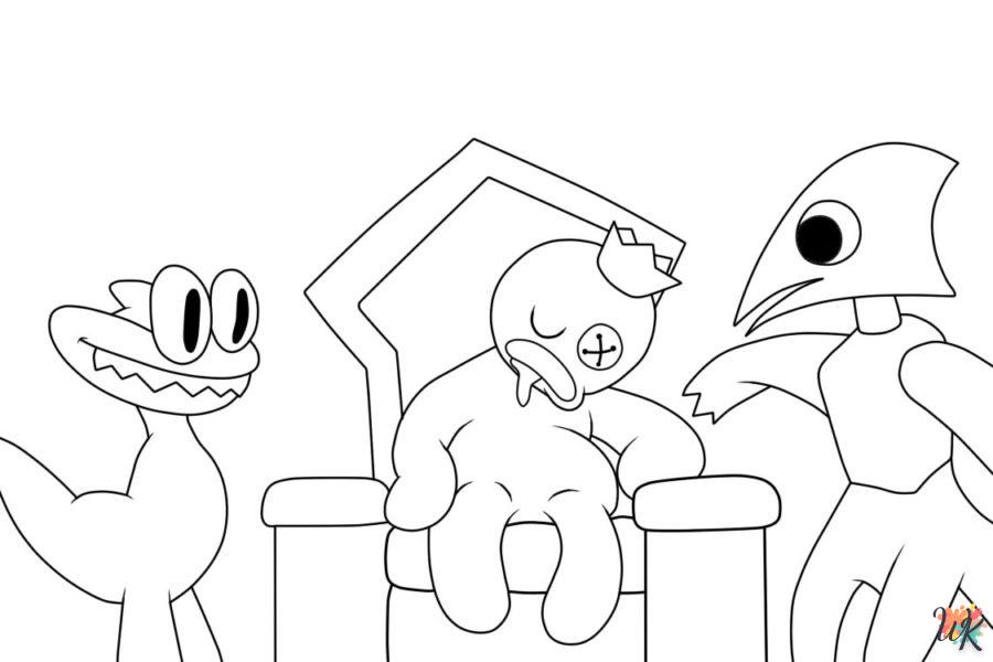 coloriage Rainbow Friends 2  en ligne a colorier