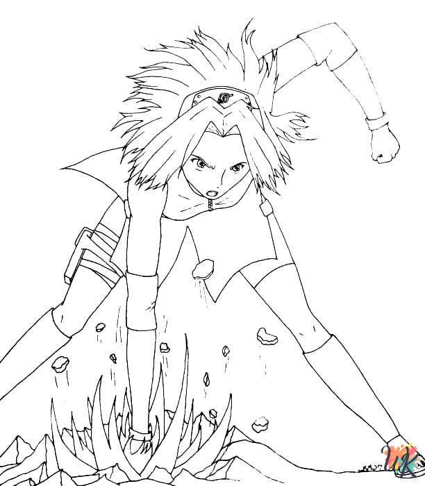 coloriage Sakura  enfant 7 ans a imprimer