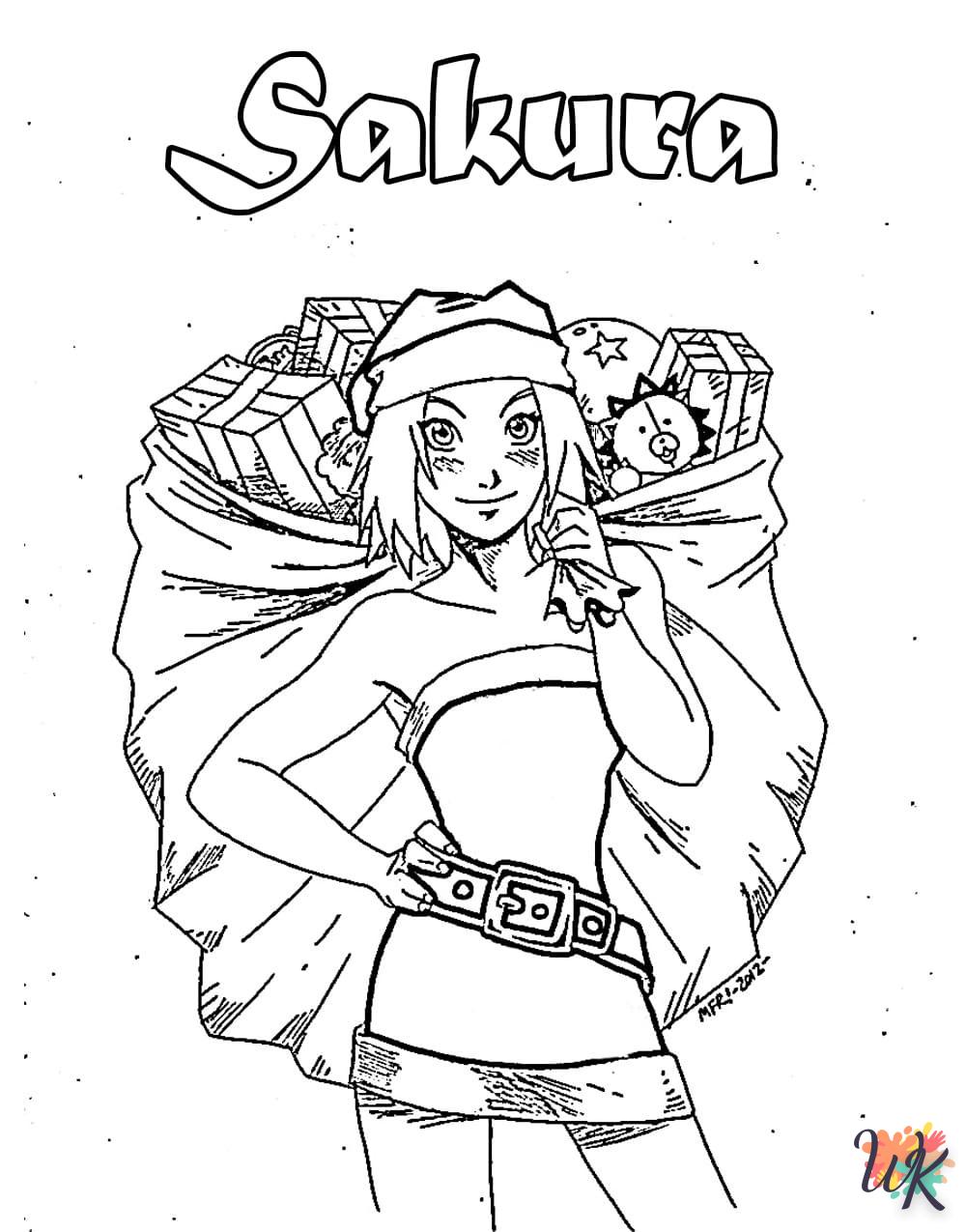 coloriage Sakura  gratuit à imprimer