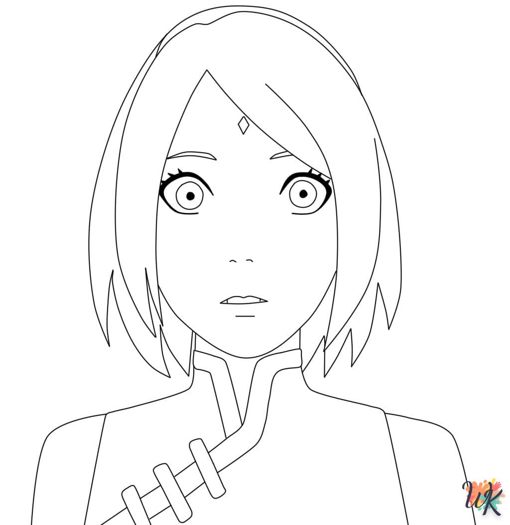 coloriage Sakura  à imprimer kawaii