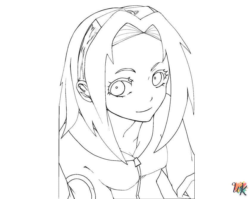 coloriage Sakura  enfant à imprimer pdf