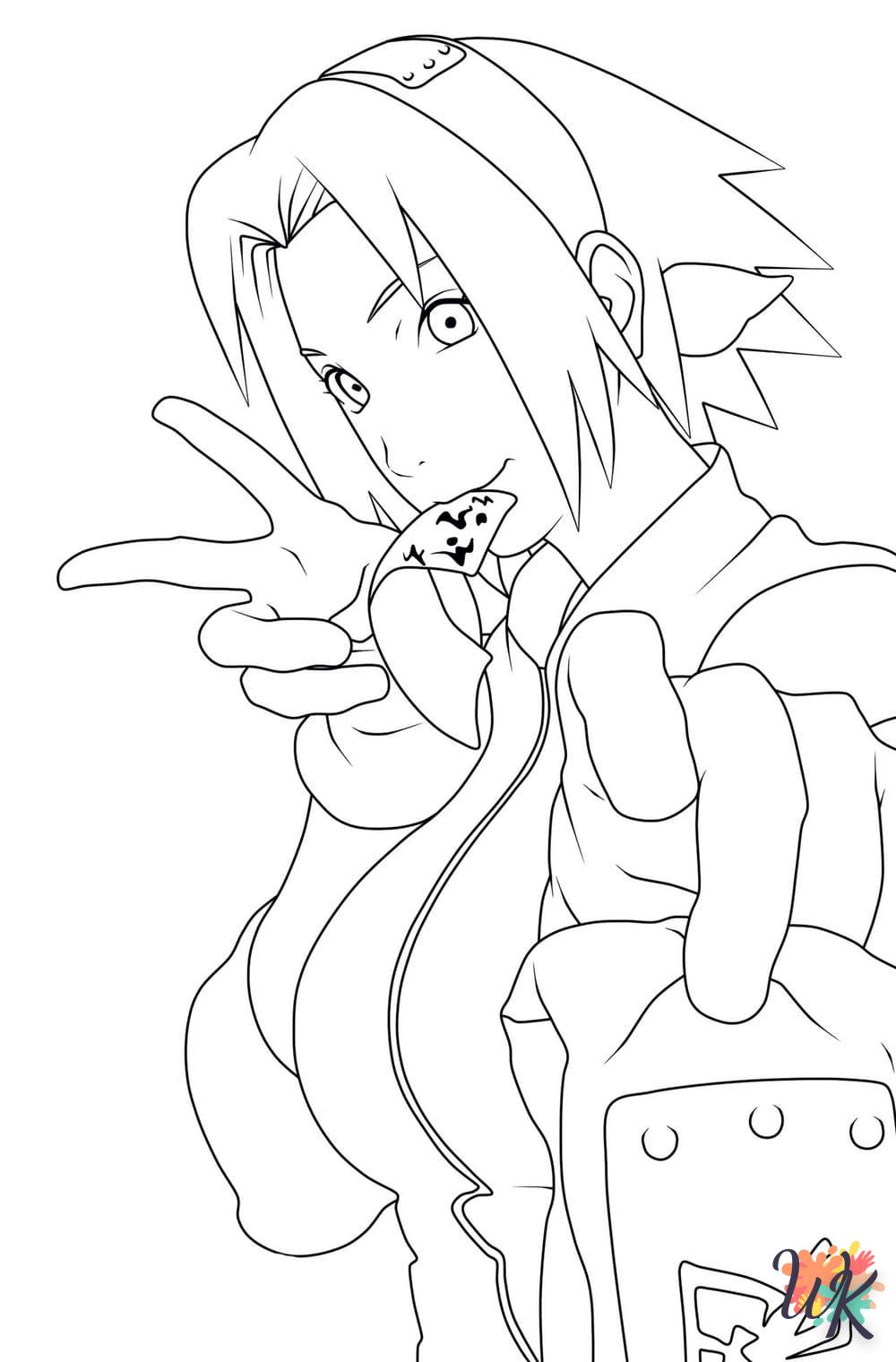 coloriage Sakura  educatif pour enfant