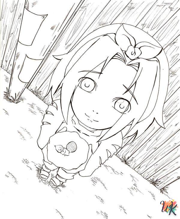 image de coloriage Sakura  pour enfant