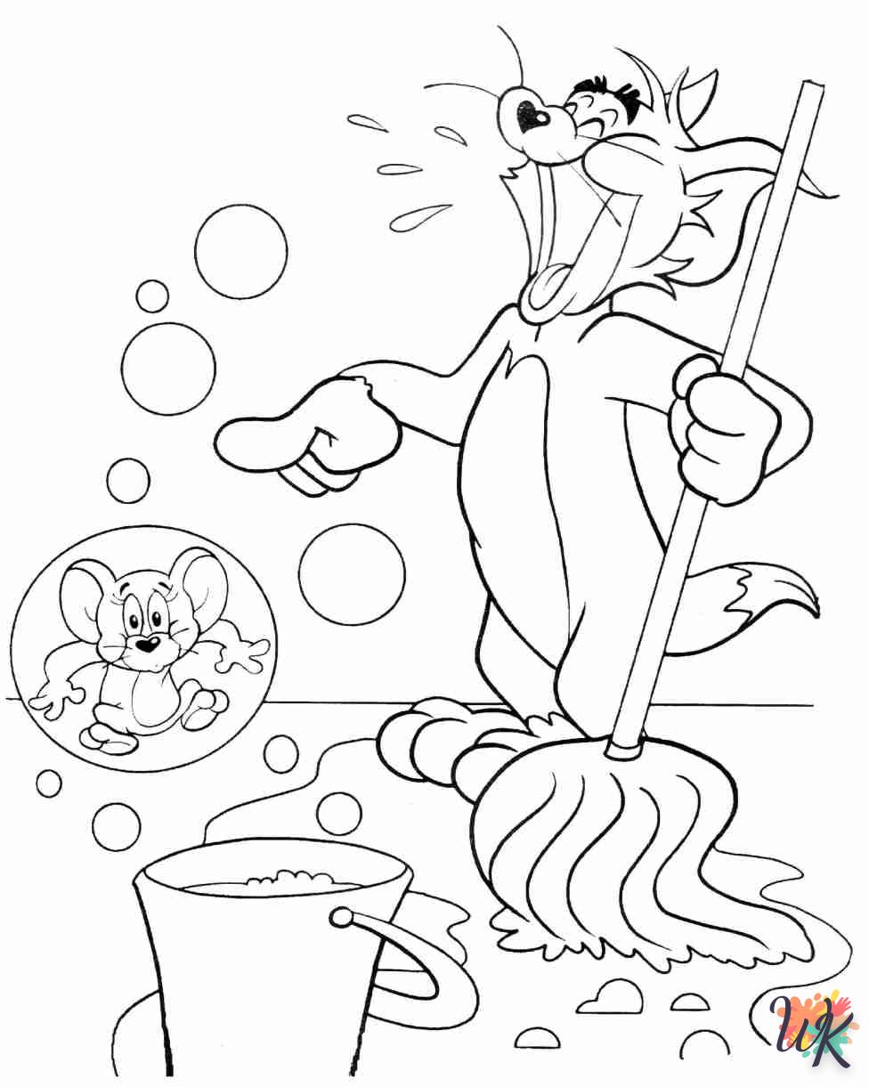 coloriage Tom et Jerry  a colorier en ligne