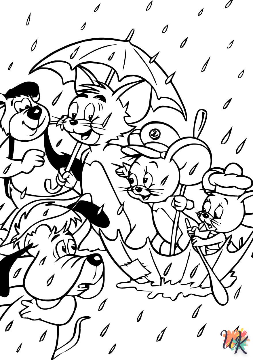 coloriage Tom et Jerry  pour enfant gratuit