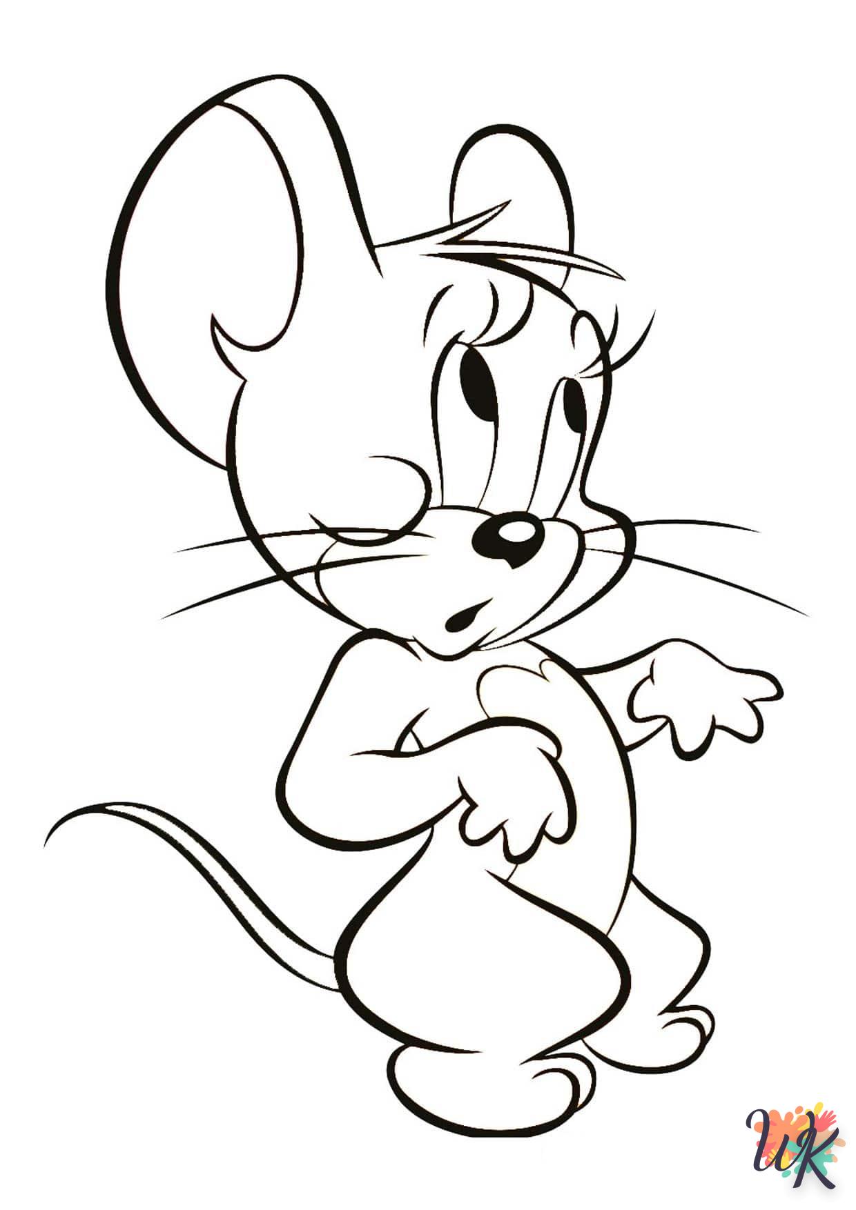 coloriage Tom et Jerry  à imprimer pour enfant de 12 ans