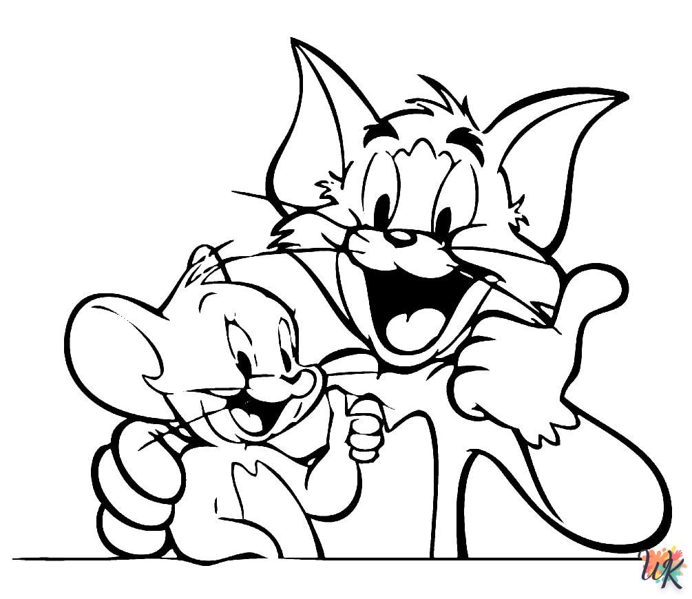 coloriage Tom et Jerry  a imprimer enfant 10 ans