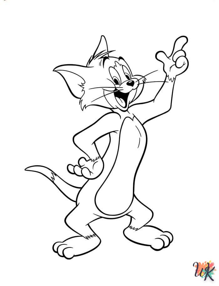 coloriage Tom et Jerry  pour enfants