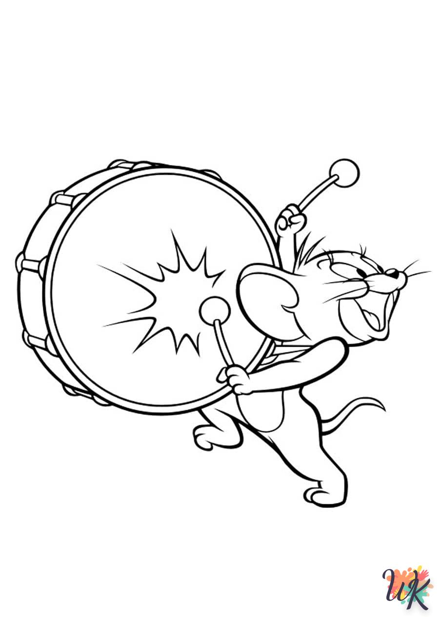 imprimer coloriage Tom et Jerry  pour enfant